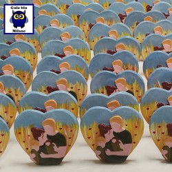 Cuore con famiglia da appoggio