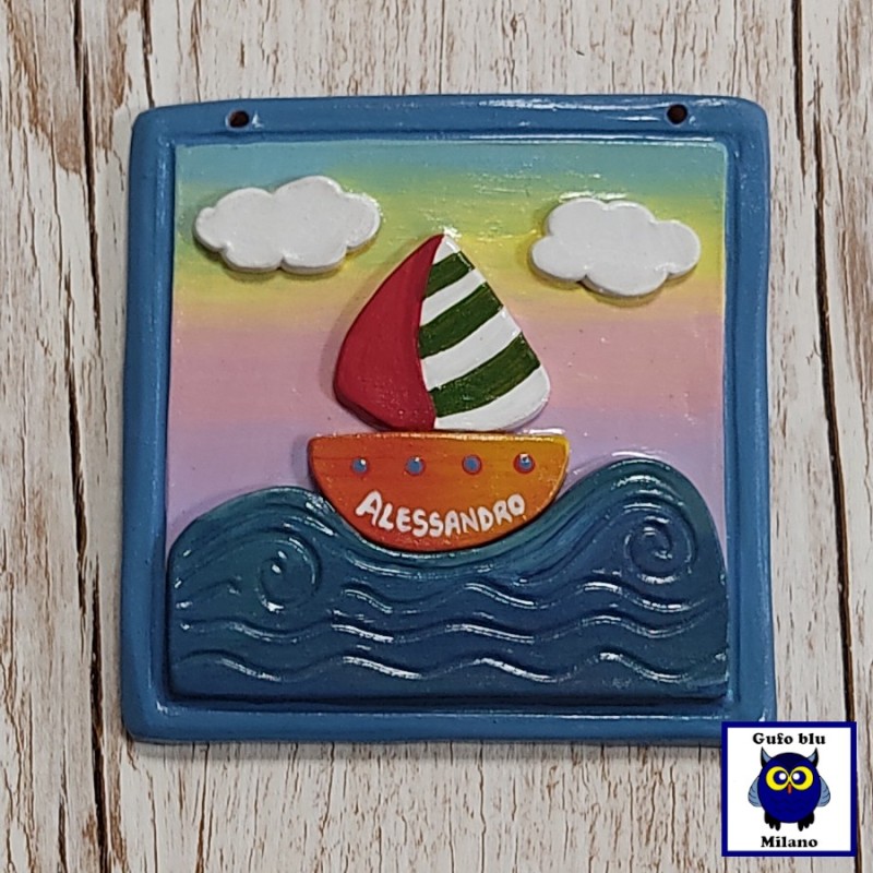 Quadretto con barchetta 2