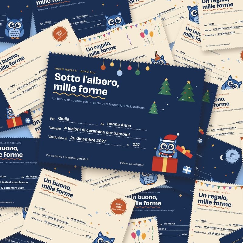 buoni regalo vari gufo blu