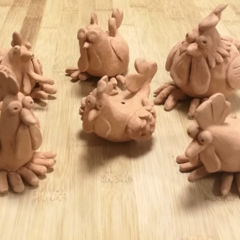 Galline realizzato da un allievo