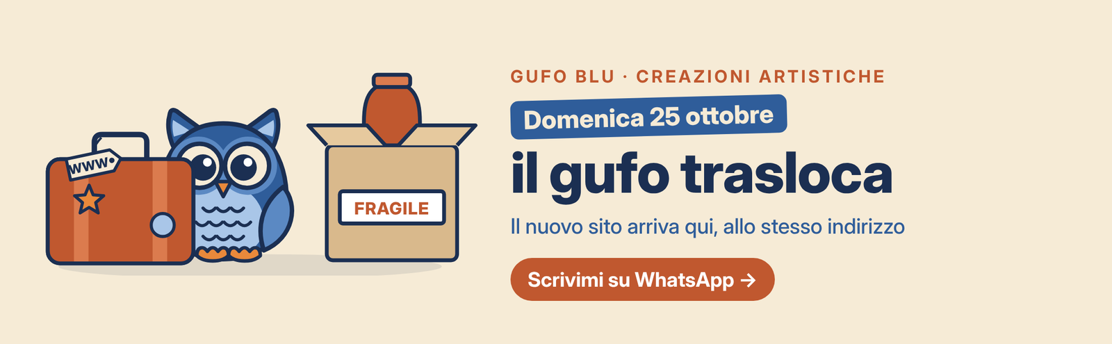 Il gufo sta traslocando – il nuovo sito arriva presto